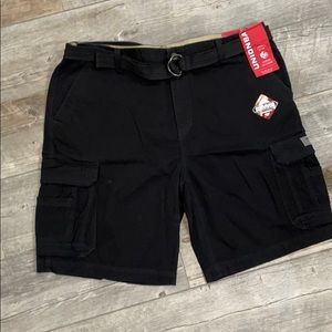 Men’s black cargo shorts size 44